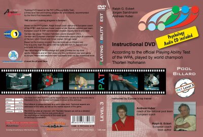 PAT Level 3 Lehr DVD Billardtraining Profi deutsch/englisch + CD Mentaltraining