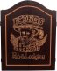 Dartboard Cabinet Black & Gold Print