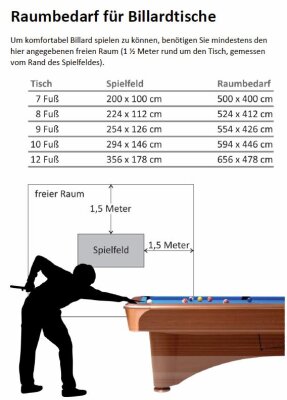 Competition 9-Fuss Pool-Billard-Tisch Mahagoni