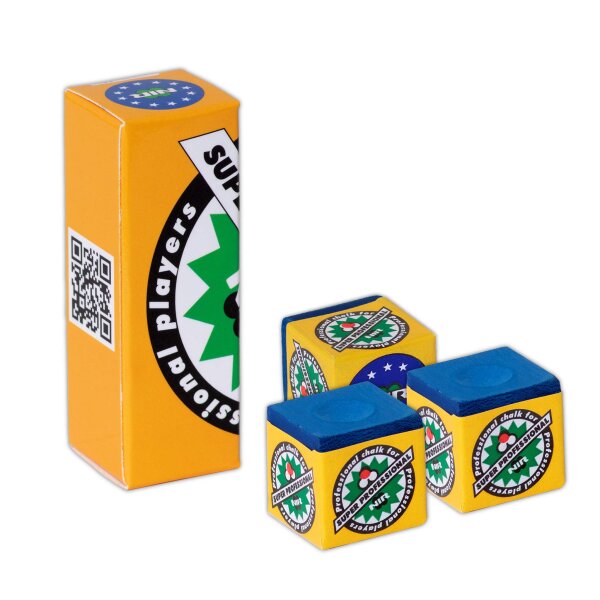 Nir Super Professional Chalk Billardkreide 3 Stück blau