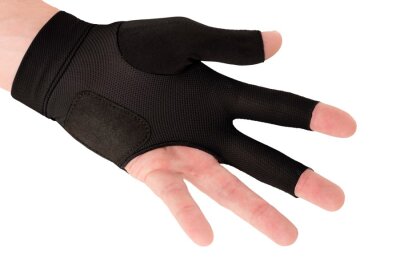 Handschuh, Predator Second Skin, 3-Finger, schwarz-gelb, für rechte Hand, S&M