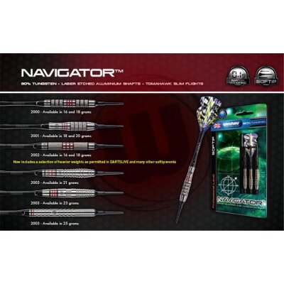 Winmau Navigator Softdart 18g (3er-Set, 2002.18)