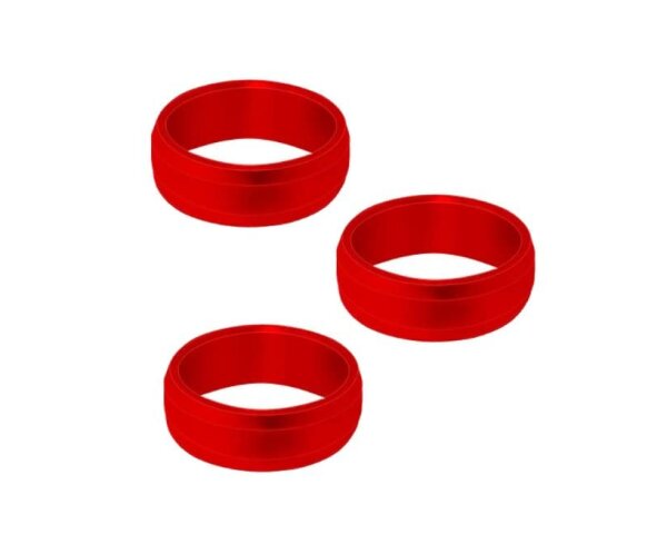 Target Slot Lock Ringe Rot 3er Set