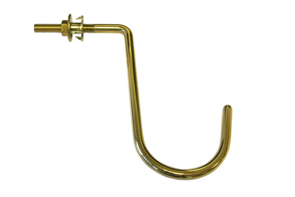Haken Dreieckhalter (mit Gewinde), Messing, für Billardtische
