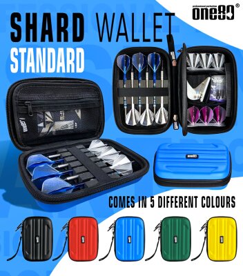 One80 Shard Standard Darttasche Schwarz