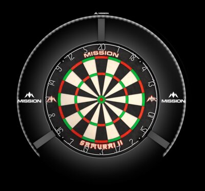 Mission Torus 270 - LED Dartboard Beleuchtung Schwarz