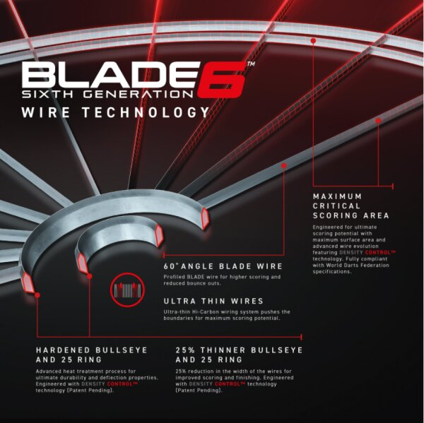 Blade 6 Dartscheibe