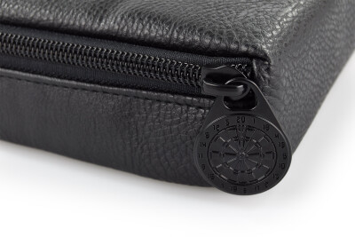 THE PAK-LEDER - Darttasche für 1 bis 2 montierte Sets Schwarz