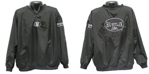 Hustlin USA Golf Jacket (black, Hustlin on back) 3XL