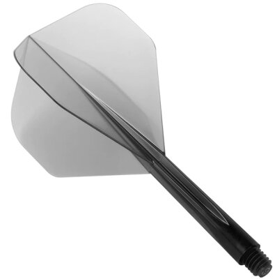 Condor Zero-Stress Standard Medium Clear Black Dart Flights