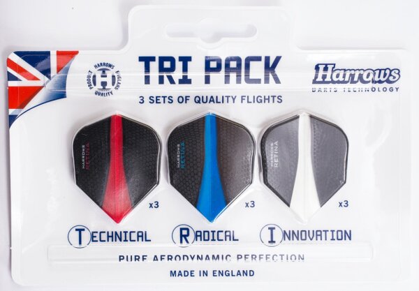 Harrows Retina Tri Pack - 3 Sätze Flights