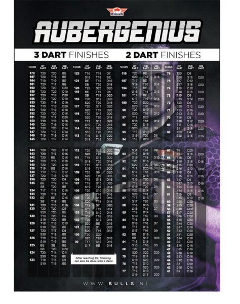 Bulls Aubergenius Finish Poster 42x30cm