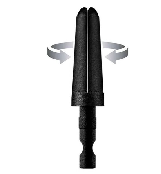 Harrows Carbon 360 ReplacementTops 6 Stück, schwarz
