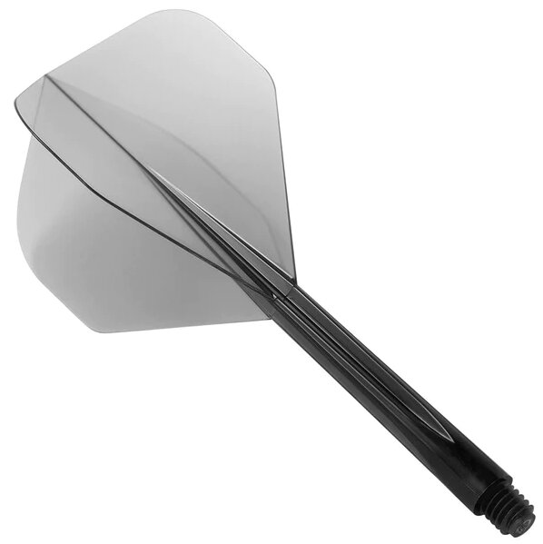 Condor Zero-Stress Standard Long Clear Black Dart Flights