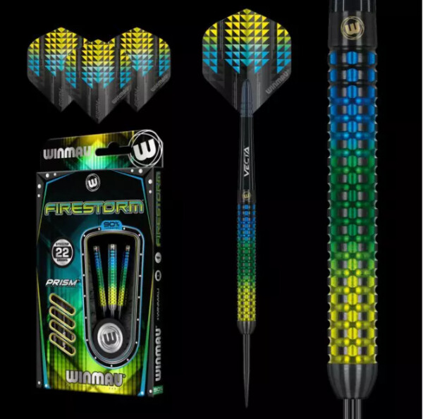 Winmau Firestorm 22g Steeldarts 90% Tungsten