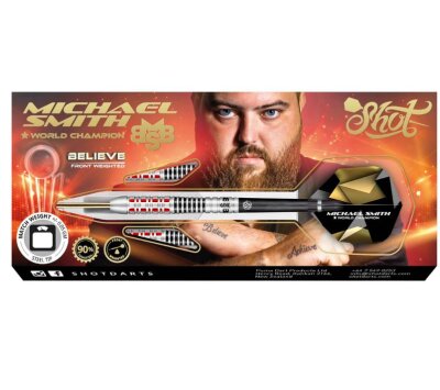 Shot! Michael Smith 90% Believe 22g Steeldarts