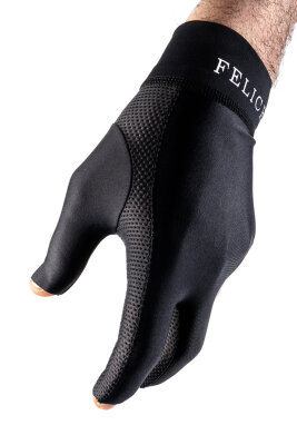 Felice Billard Handschuh Fingerlos schwarz