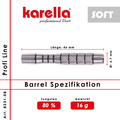 Softbarrel Karella Profi Line PLS-08 80% Tungsten