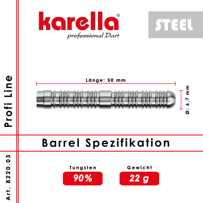 Steelbarrel Karella Profi Line PL-10 90% Tungsten