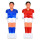 Kickerfigur Hobby blau/weiß und rot/weiß