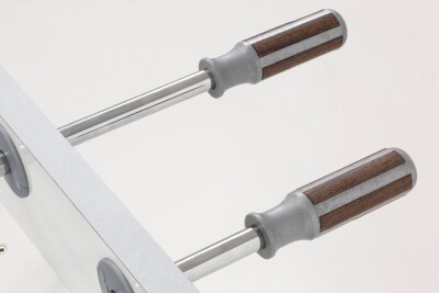 Kickergriff Garlando Exklusiv silber/ birne für 16mm Stangen