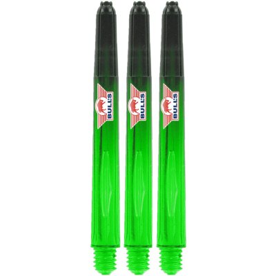 Bulls Darts Airstriper Schäfte Clear Green Medium