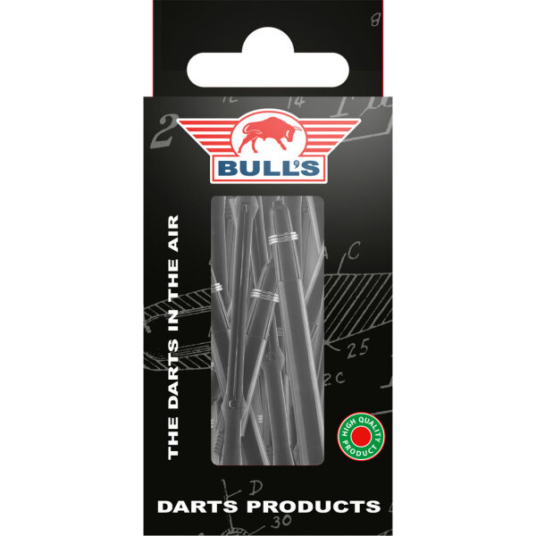 Bulls Darts Shaft TestKit Extended Schwarz 6 Sets