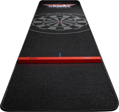 Bulls Carpet Dartmatte Black Black 300x65 cm + Oche