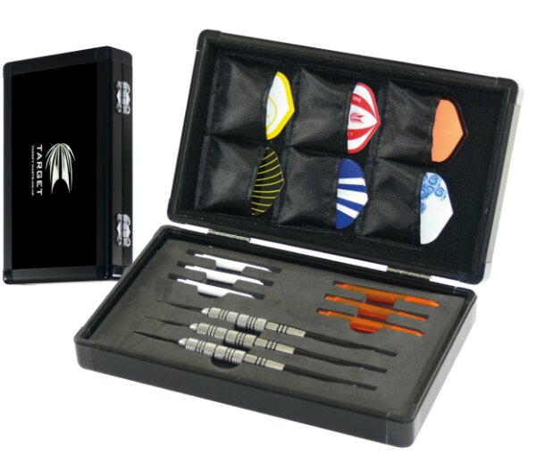 Target Precision Aluminium Dart Koffer Schwarz