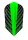 Harrows Quantum Slim Dart Flights Grün 5 Sets (15 Flights)
