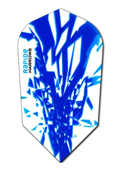 Harrows Rapide Slim Dart Flights Blau 5 Sets (15 Flights)