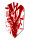 Harrows Rapide Slim Dart Flights Rot 5 Sets (15 Flights)