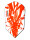 Harrows Rapide Slim Dart Flights Orange 5 Sets (15 Flights)