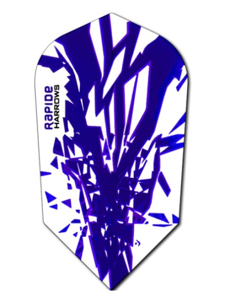 Harrows Rapide Slim Dart Flights Purple 5 Sets (15 Flights)