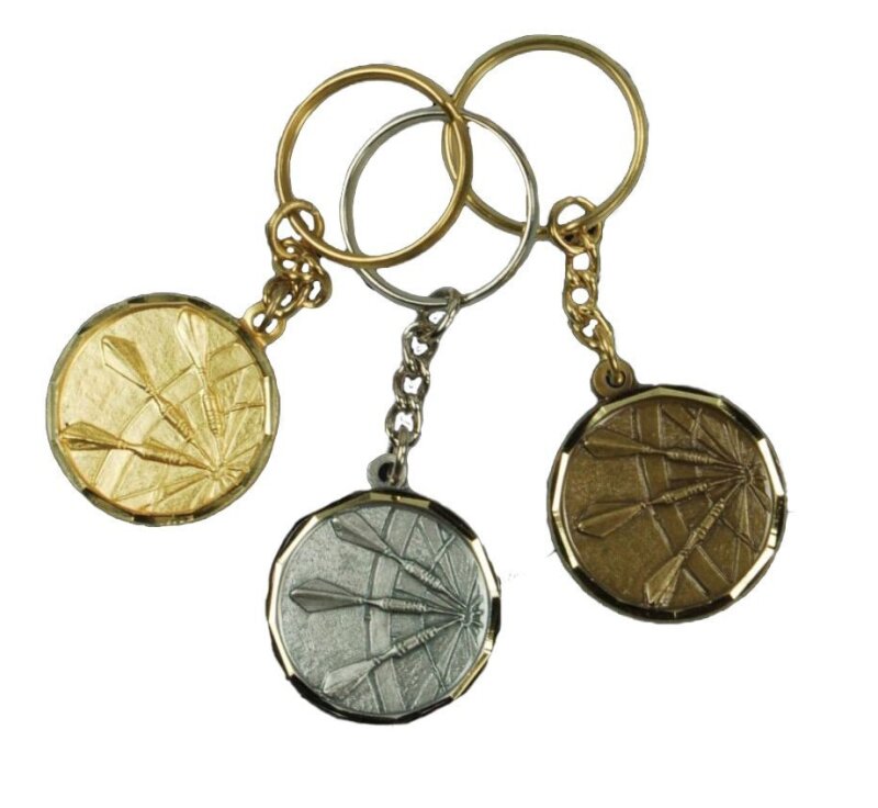 Bulls Dartboard Schlüsselring Bronze