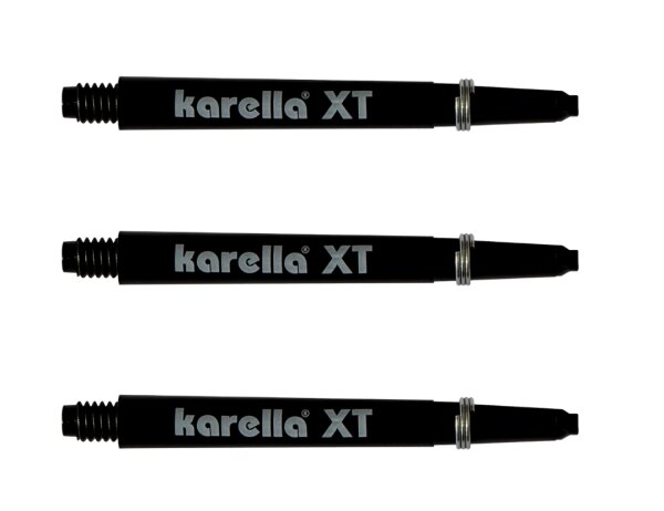 Karella XT Dartschäfte Medium Polycarbonat 48mm Schwarz