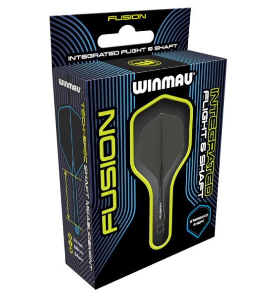 Winmau Fusion Flight/Schaftsystem Schwarz Medium