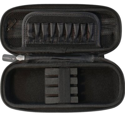 Mission ABS-1 Darts Case Metallic Schwarz Darttasche