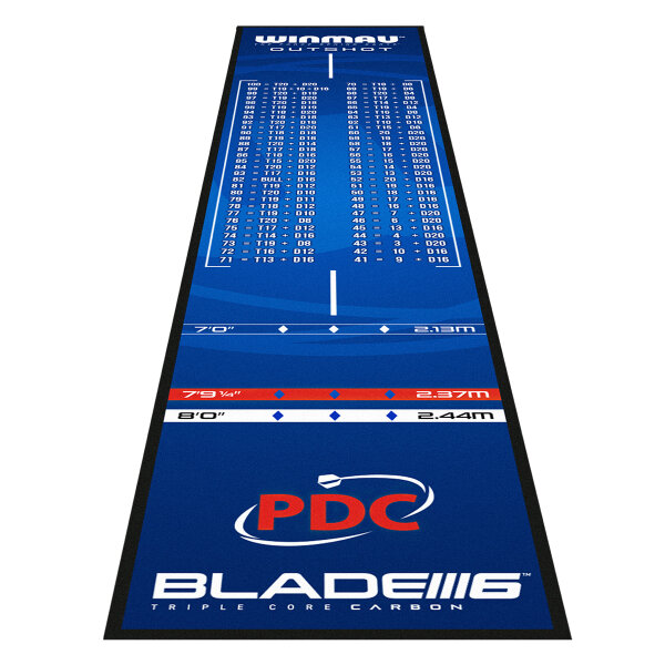 Winmau Outshot Dart Mat, BLAU - Dartmatte 8209