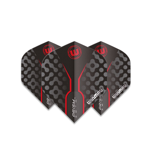 Flights Winmau Prism Zeta Black, Grey & Red - 6915.306