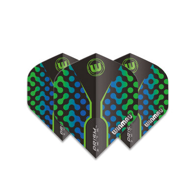 Winmau Prism Flights Zeta Black, Green & Blue - 6915.309