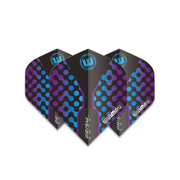 Winmau Prism Flights Zeta Black, Purple & Blue - 6915.310