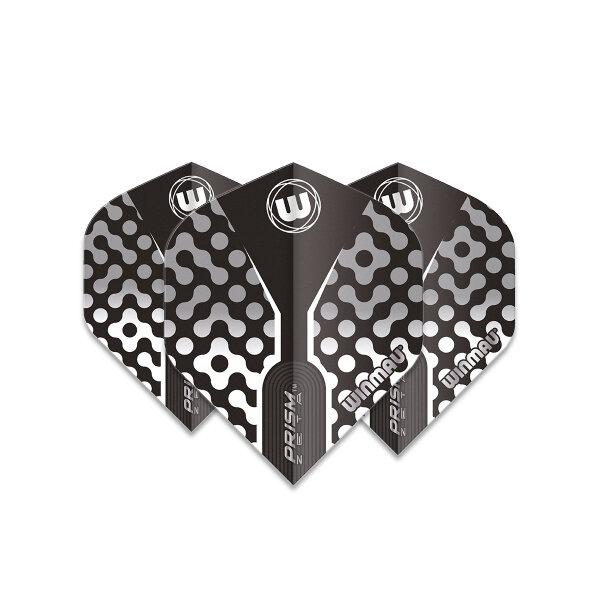 Winmau Prism Flights Zeta Black, Grey & White - 6915.311