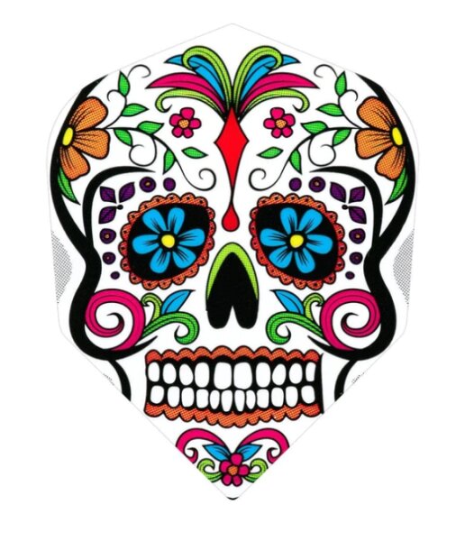 Harrows Quadro Poly Standard Flights Graffiti Skull