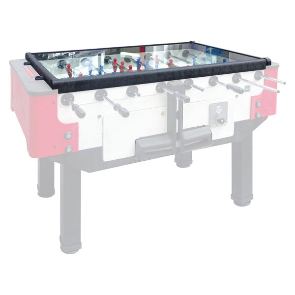 Glasabdeckung für Tischkicker Storm F-1, F-2, Trolley