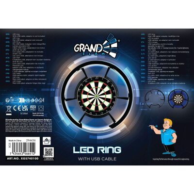 XQMax Saturn 300 Dartboard USB LED Beleuchtungsring
