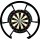 XQMax Saturn 300 Dartboard USB LED Beleuchtungsring