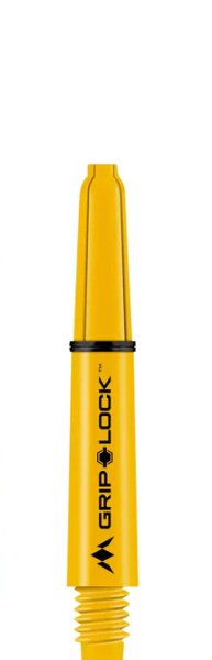 Mission GripLock Dart Shafts Yellow Short 34mm