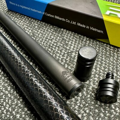 Rhino Nebula Pool Billard Carbonqueue gelb gold