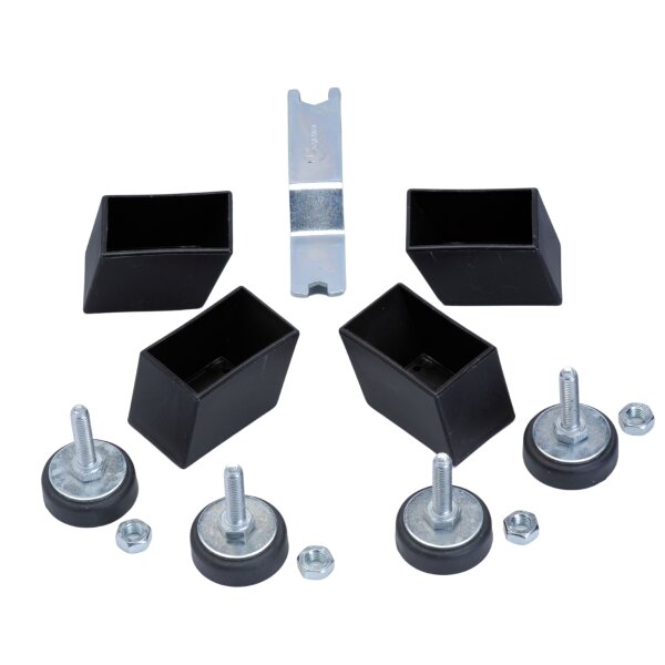 Höhenversteller Garlando schräge Tischbeine 4er Set